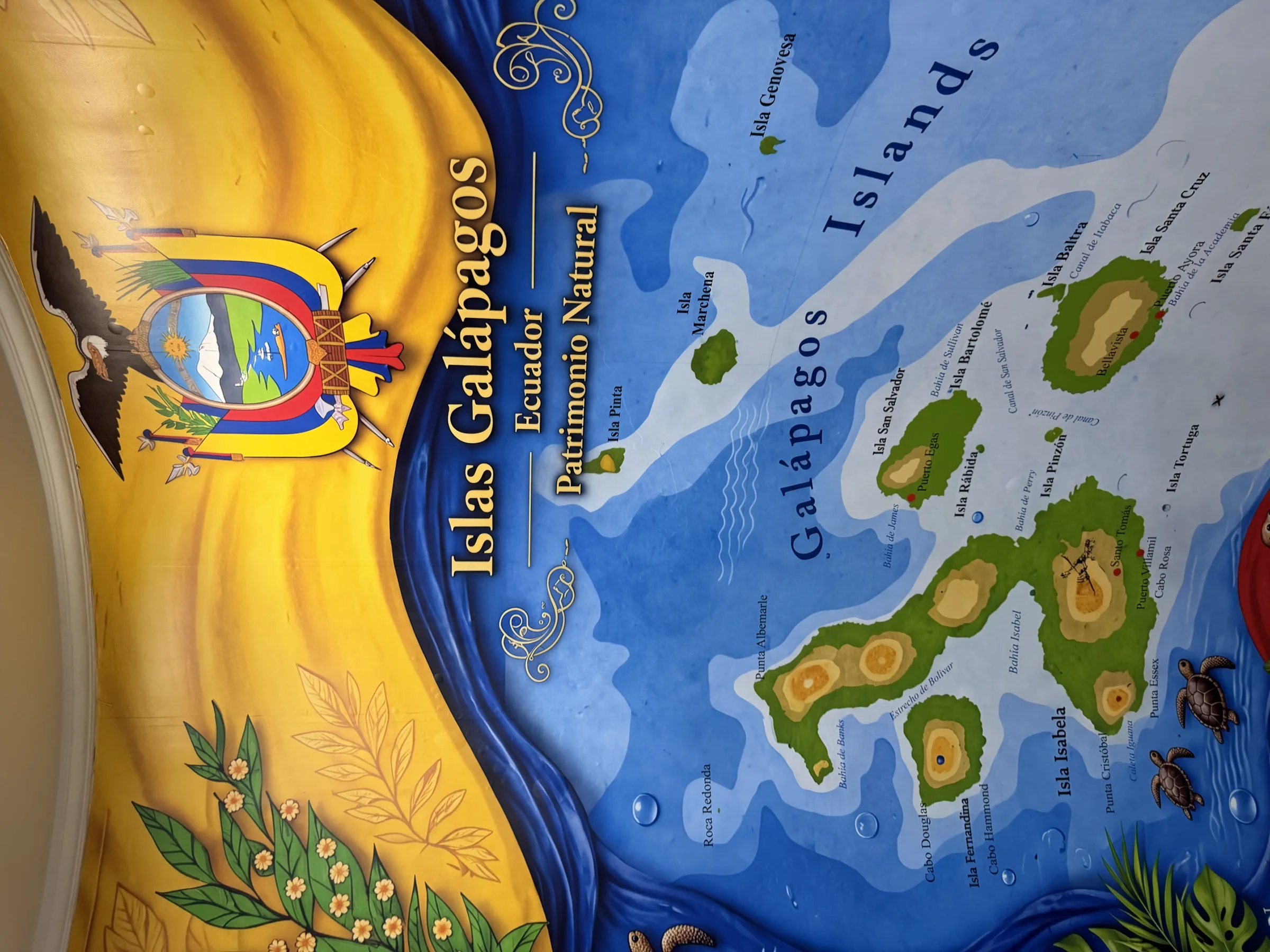 Mural de las Islas Galápagos en El Ancla