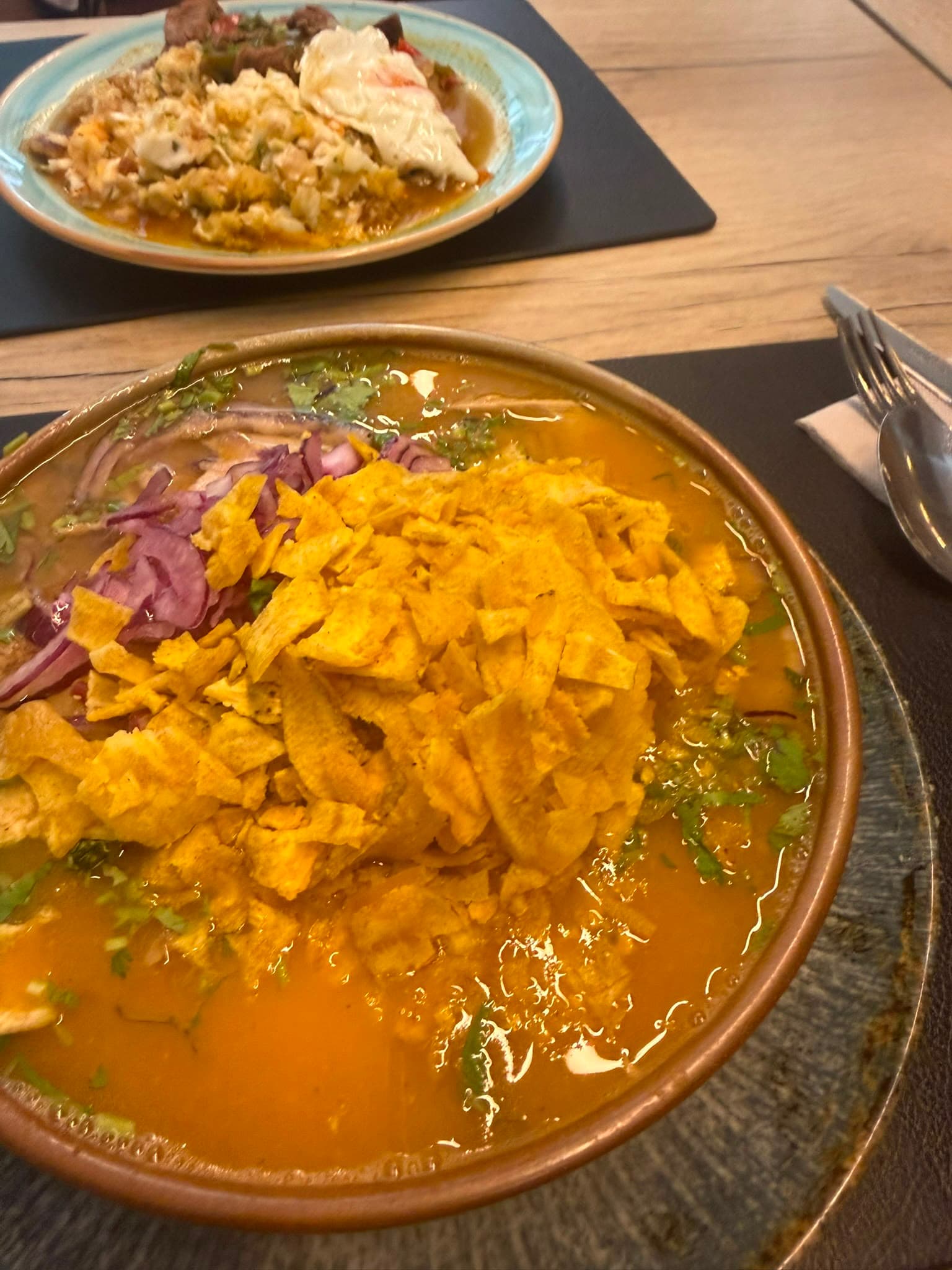 Platos de cocina casera, imagen temporal de la carta de El Ancla